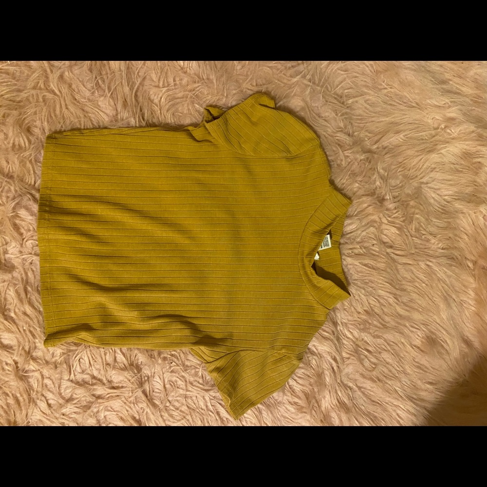 Yellow crop top